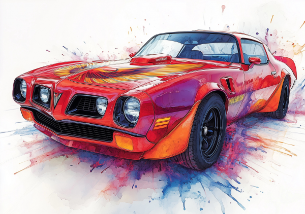 Alcohol Ink Muscle Cars - AIMC00049