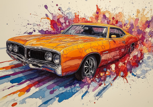 Alcohol Ink Muscle Cars - AIMC00054