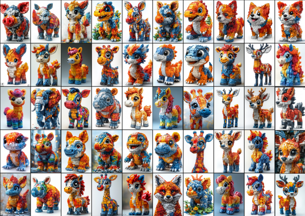 100 Building Block Animal Friends - Image 6