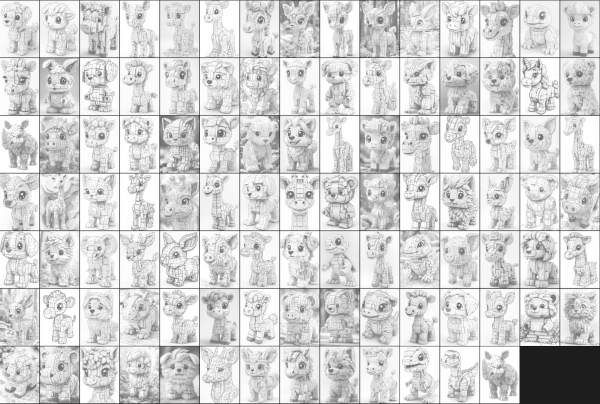 100 Building Block Animal Friends - Image 3