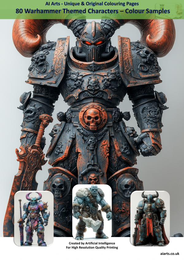 100 Warhammer Themed Characters - 3D - Image 4