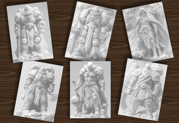 100 Warhammer Themed Characters - 3D - Image 2