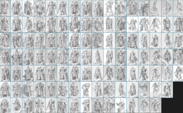 100 Warhammer Themed Characters - 3D - Image 3