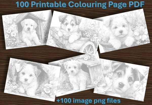 100 Cute Puppy Flora - Image 2